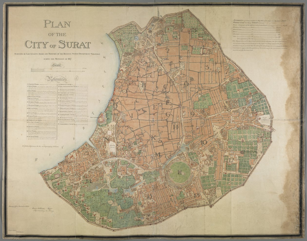 Plan for byen Surat av English School