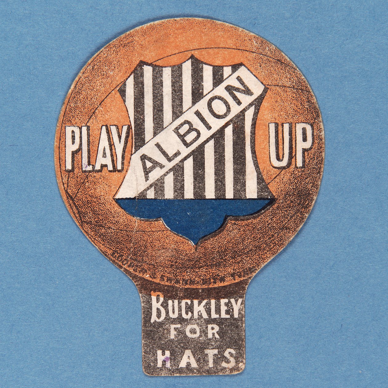 Play Up Albion, Baines-kort i form av en fotball, 1888-89 av English School