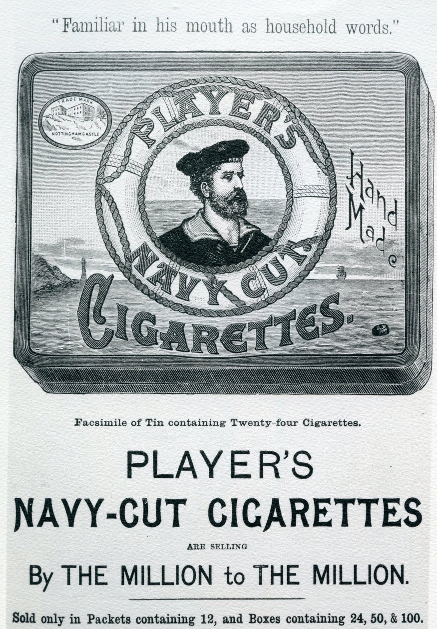 Players Navy Cut Cigarettes, 20. århundre av English School