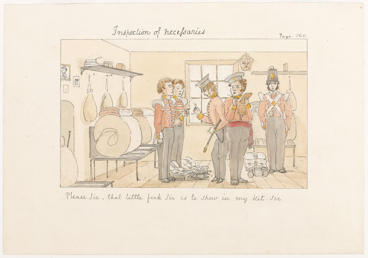Vennligst Sir, den lille gaffelen Sir, skal vises i settet mitt Sir, ca. 1850 av English School