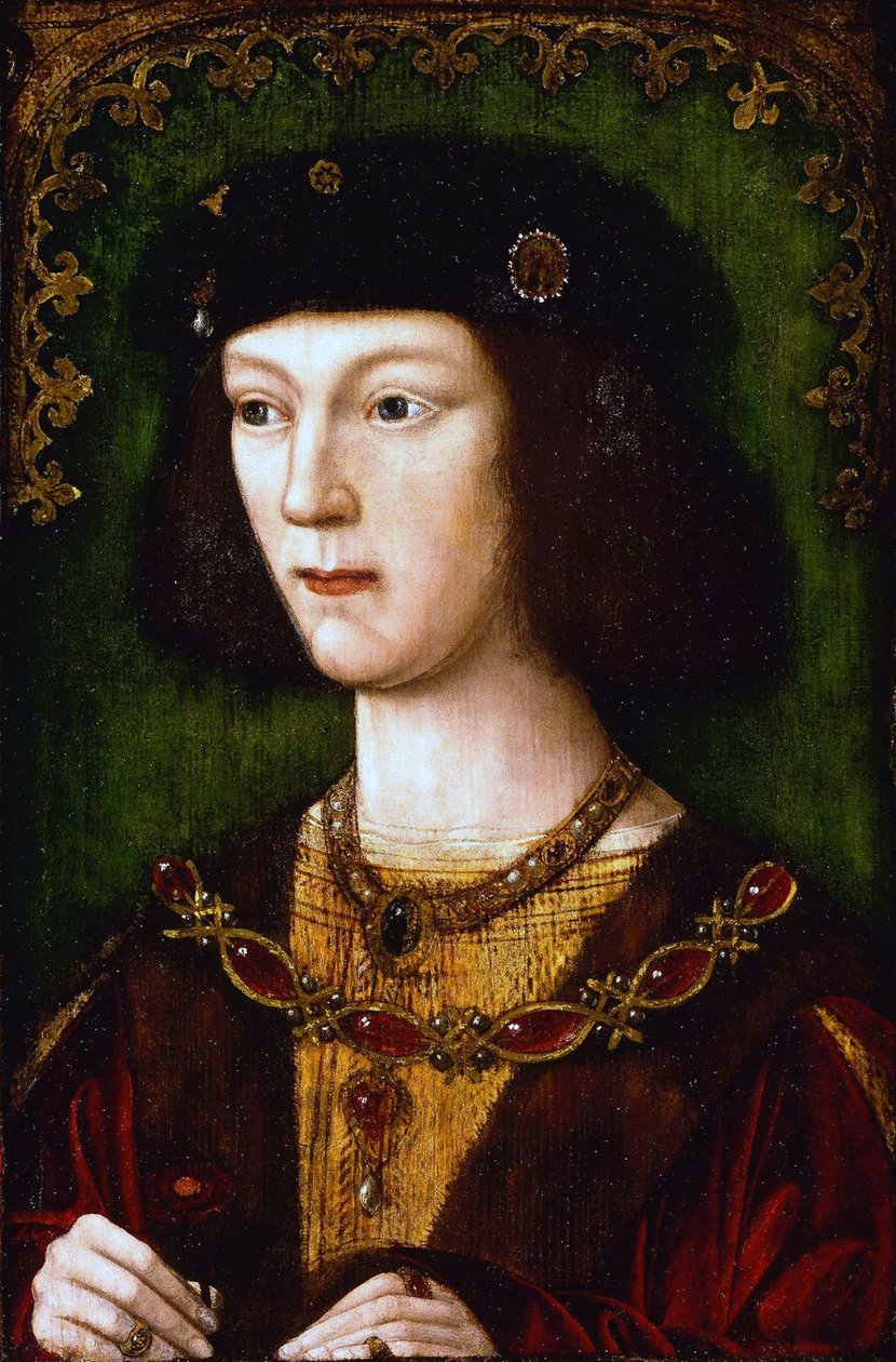""Portrett av kong Henry VIII av England (1491-1547)"" Maleri fra Den engelske skolen rundt 1513 Denver Art Museum av English School