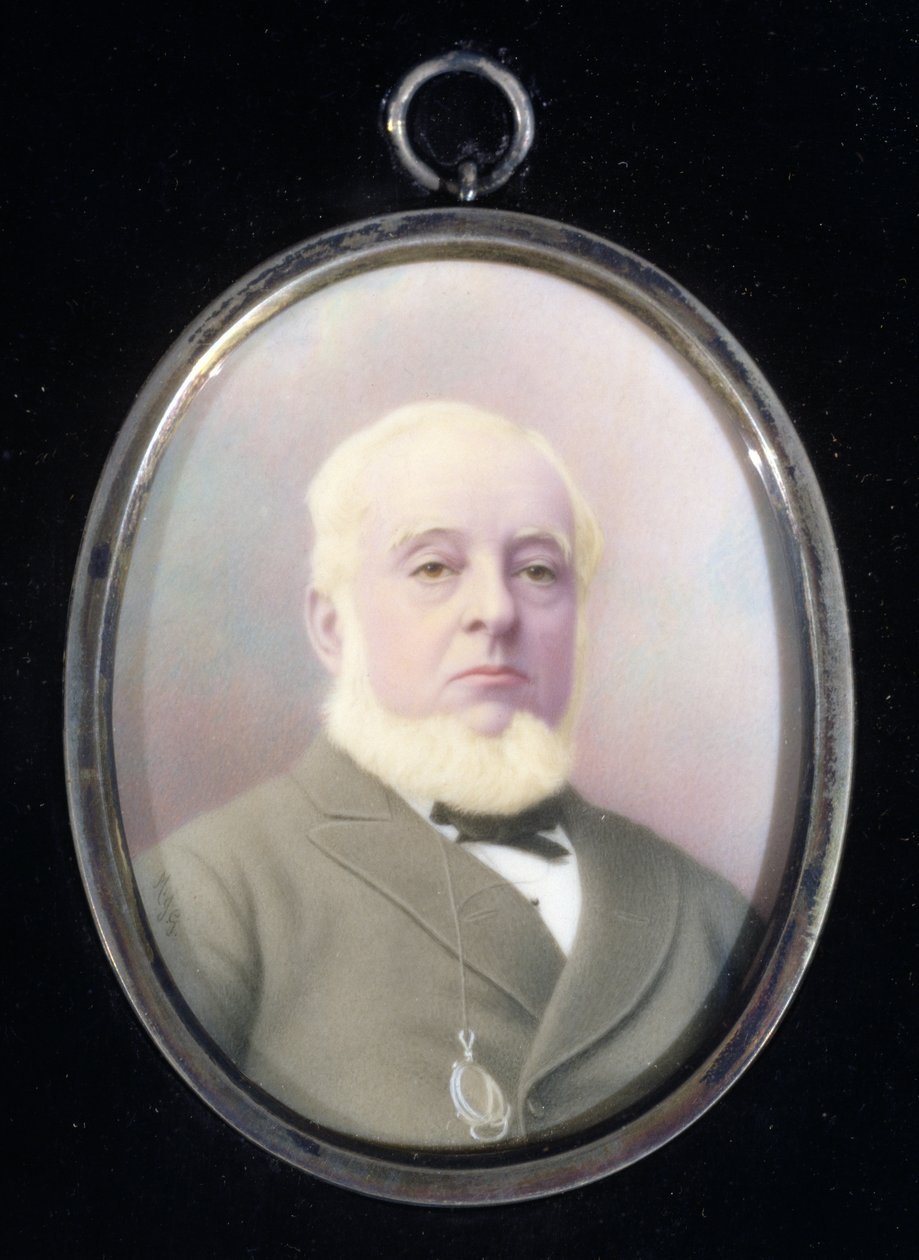 Miniatyrportrett av Warren de la Rue (1815-89) av English School