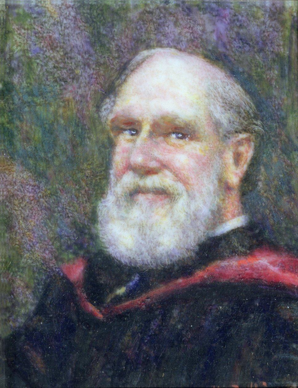 Miniatyrportrett av William Odling (1829-1921) av English School