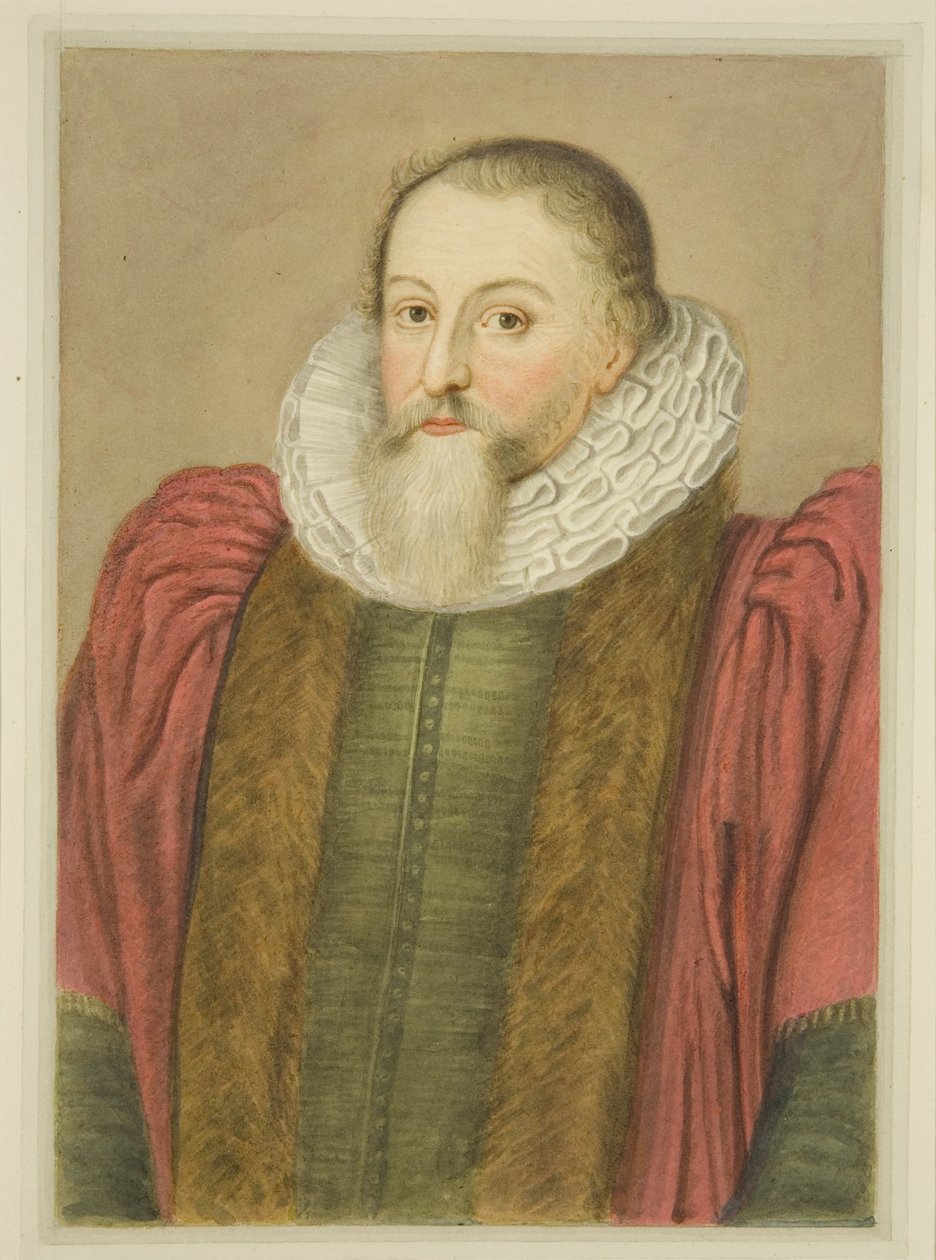 Portrett av Alderman Whitson (akvarell på papir) av English School
