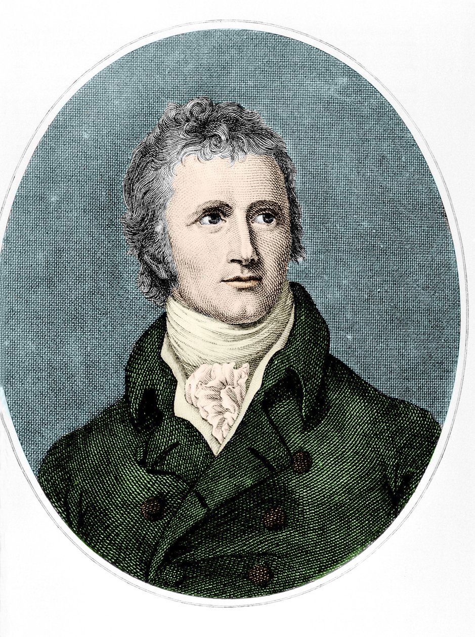 Portrett av Alexander MacKenzie (farget gravering) av English School