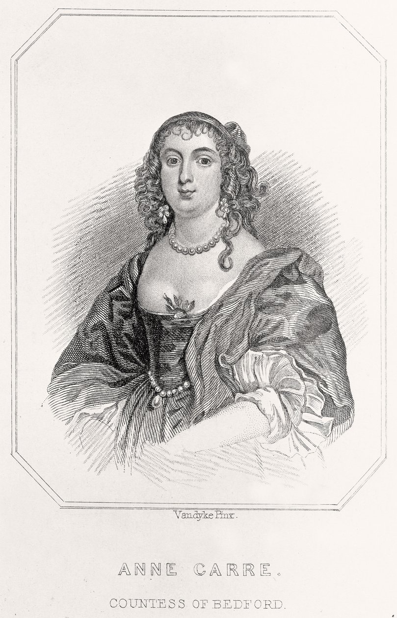 Portrett av Anne Carre, grevinne av Bedford, 1835 av English School