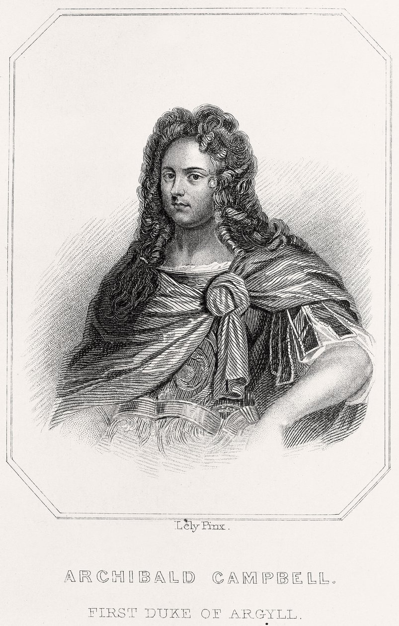 Portrett av Archibald Campbell, 1835 av English School