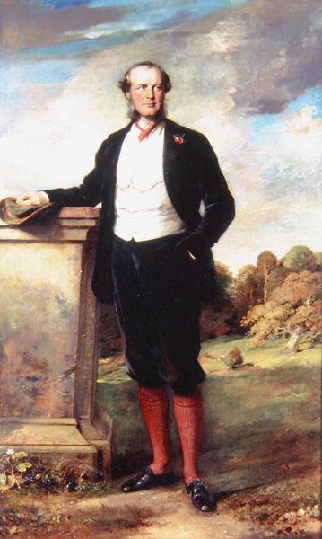 Portrett av Beilby Richard Lawley (1818-80) 2nd Baron Wenlock (olje på lerret) av English School