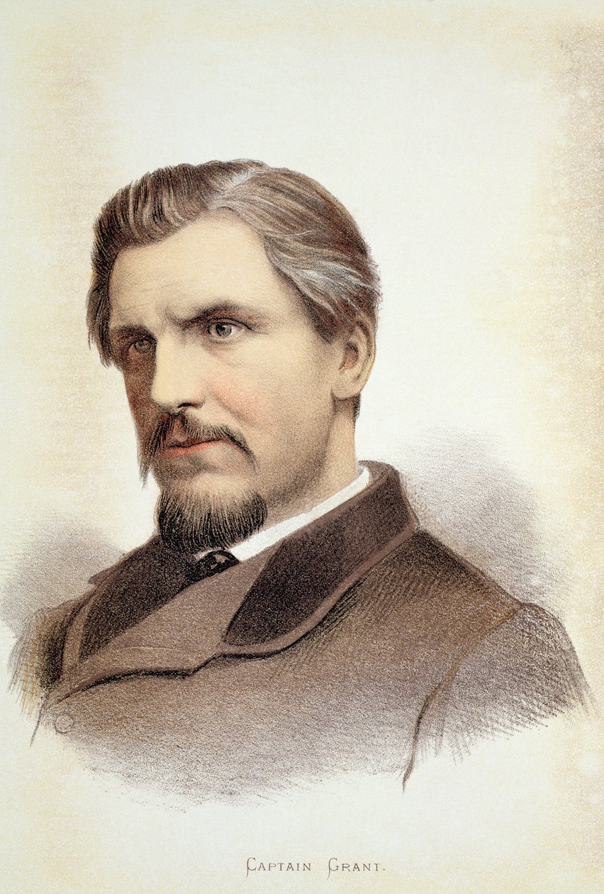 Portrett av kaptein James Augustus Grant (1827-87) av English School