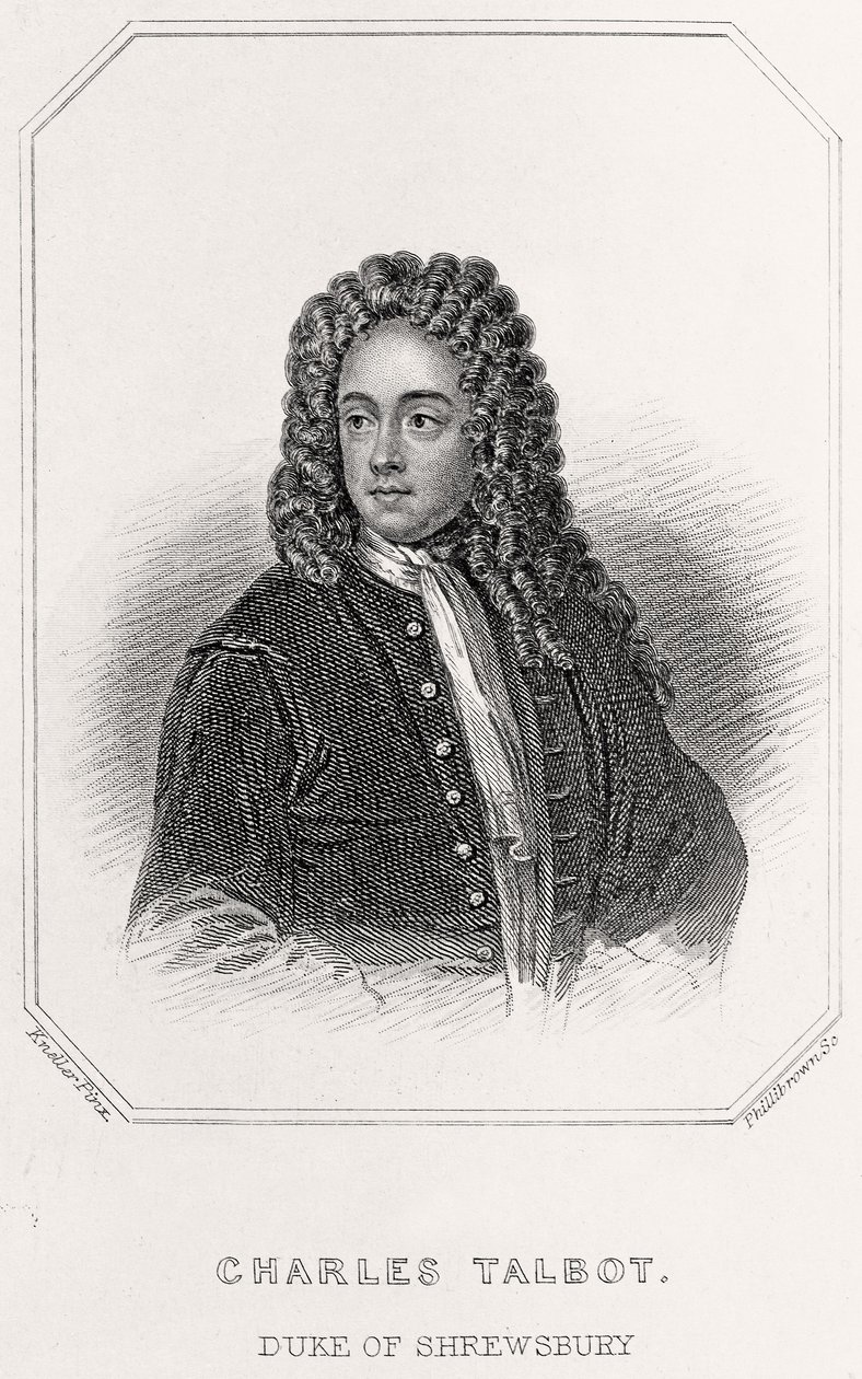 Portrett av Charles Talbot, hertug av Shrewsbury, 1835 av English School