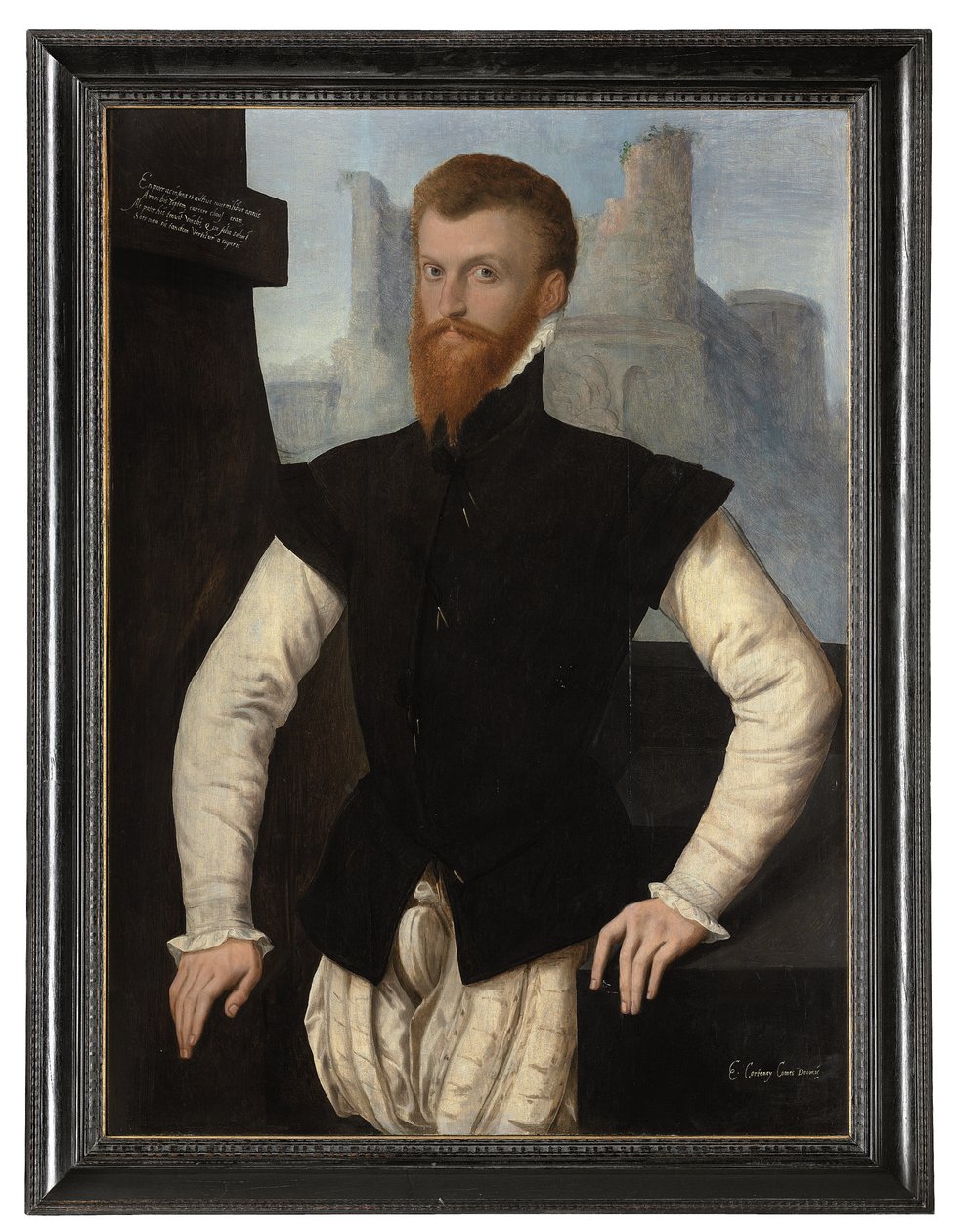 Portrett av Edward Courtenay, 1. jarl av Devon, ca. 1555 av English School