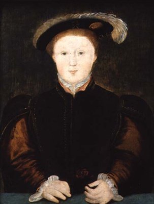 Portrett av Edward VI (1537-53) av English School