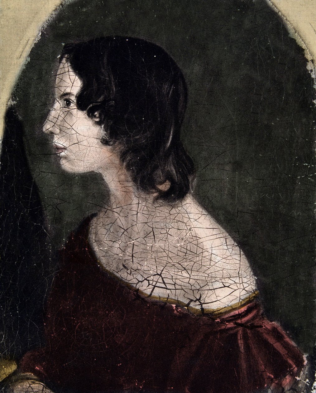 Portrett av Emily Jane Bronte Britisk poet og forfatter (1818-1848) National Portrait Gallery av English School