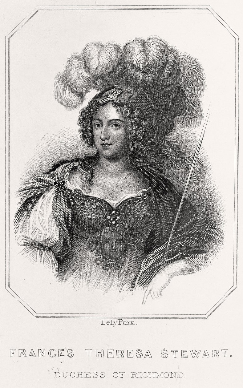 Portrett av Frances Theresa Stewart av English School