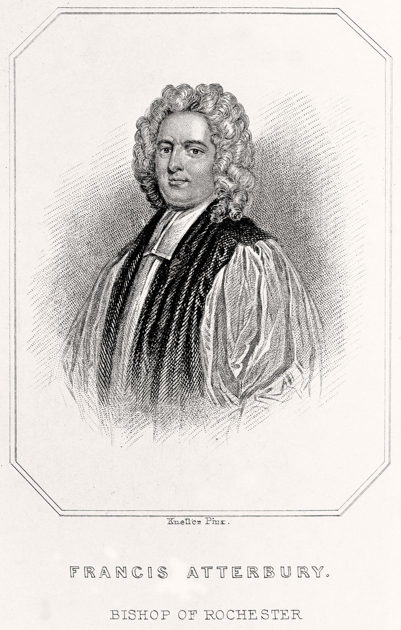 Portrett av Francis Atterbury, biskop av Rochester, 1835 av English School
