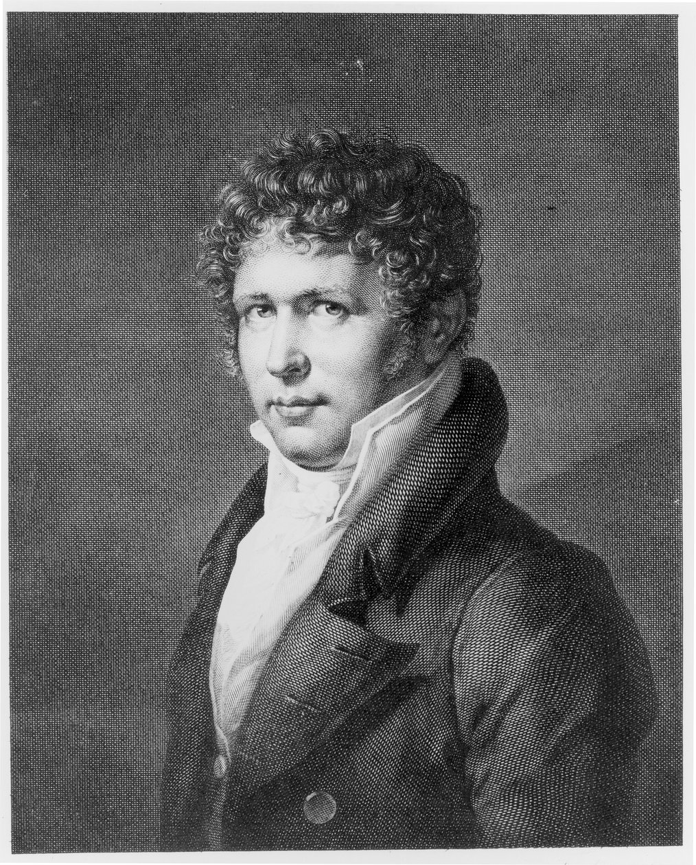 Portrett av Friedrich Heinrich Alexander, Baron von Humboldt (1769-1859) av English School