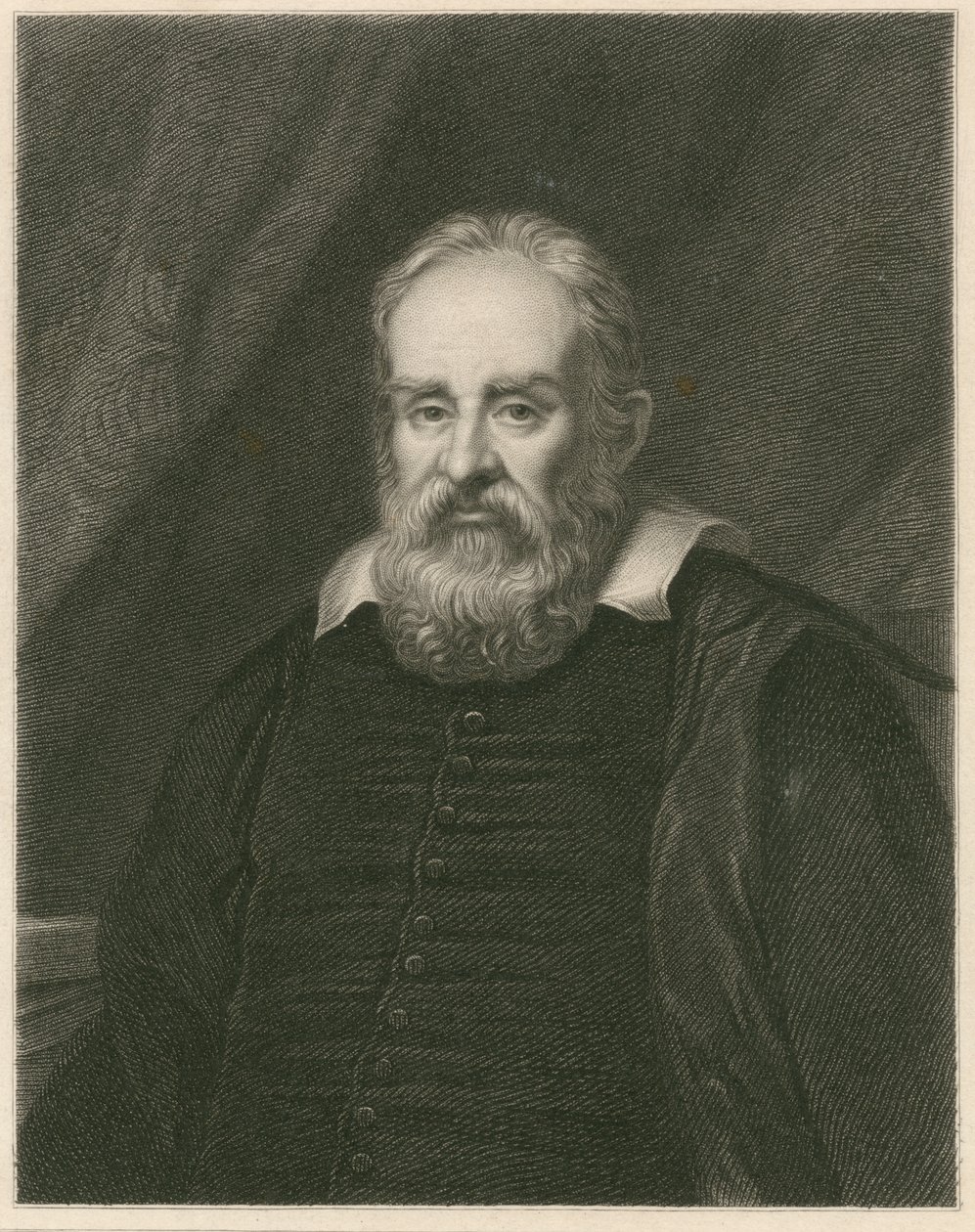 Portrett av Galileo Galilei av English School