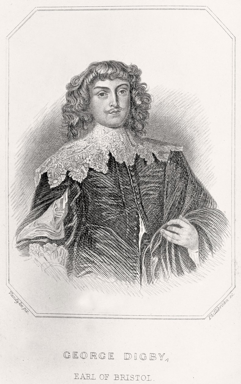 Portrett av George Digby, jarl av Bristol, 1835 av English School