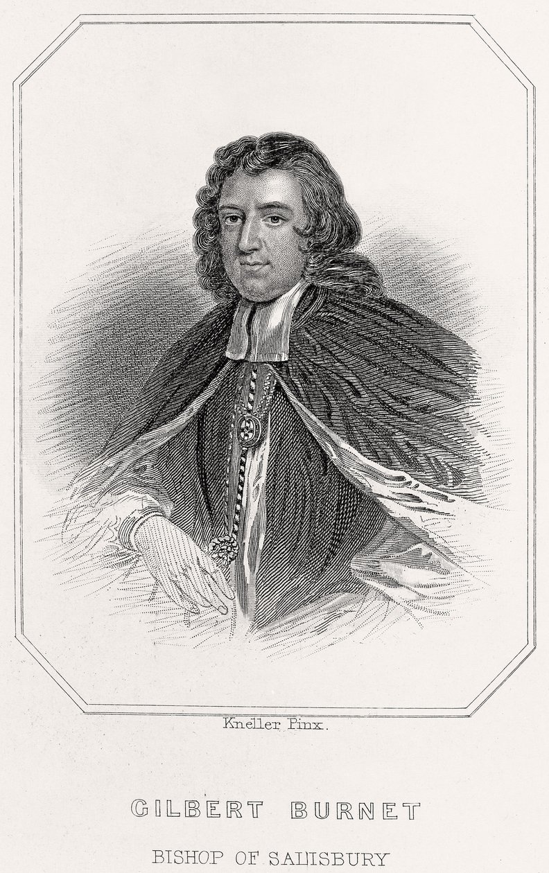 Portrett av Gilbert Burnet, biskop av Salisbury av English School