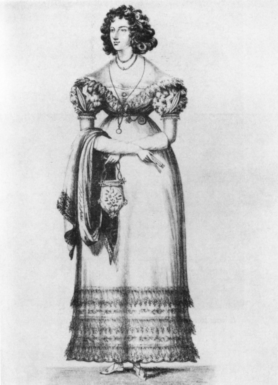 Portrett av Harriette Wilson (1789-1846) av English School