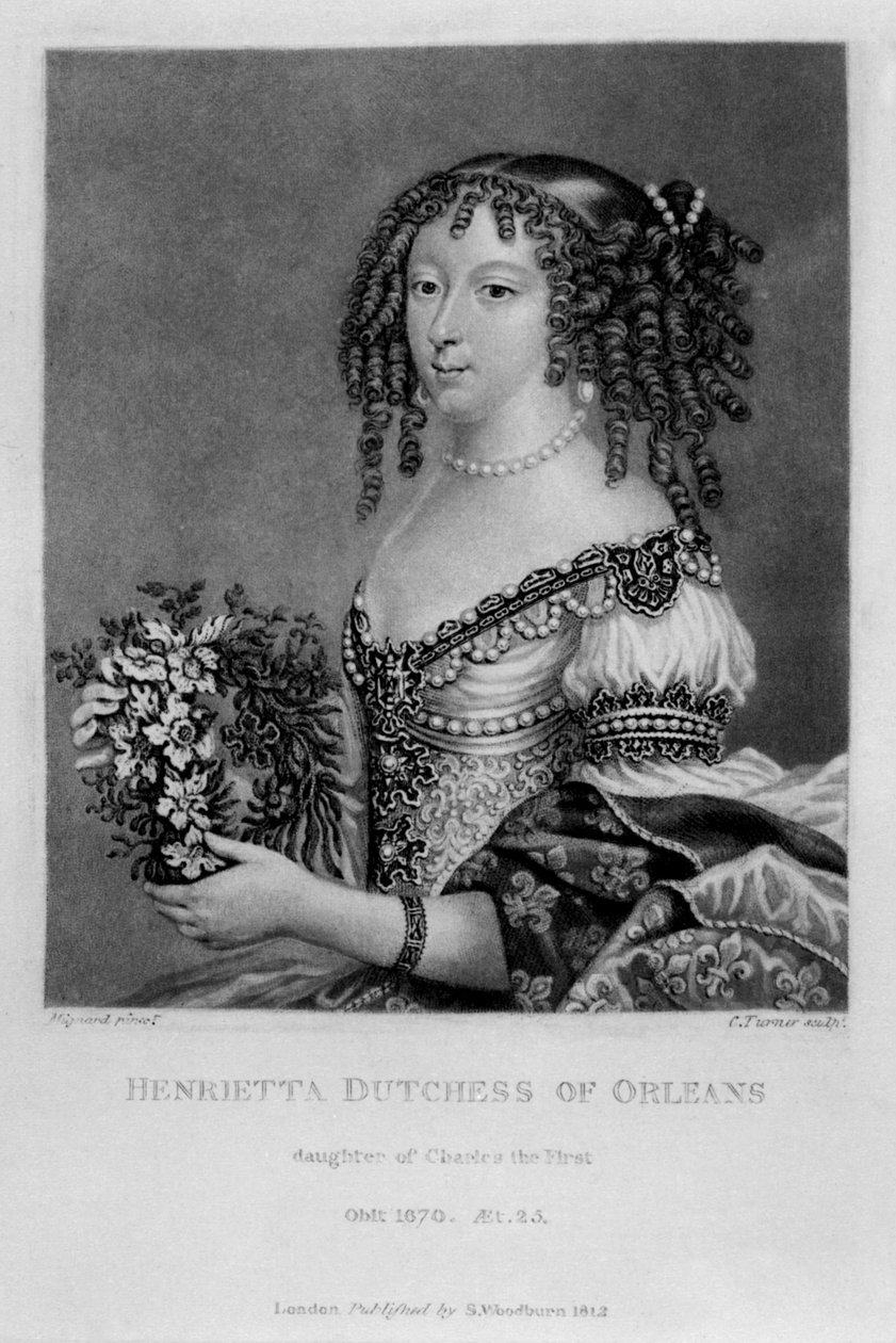 Portrett av Henrietta Anne, hertuginne av Orleans, fra 
