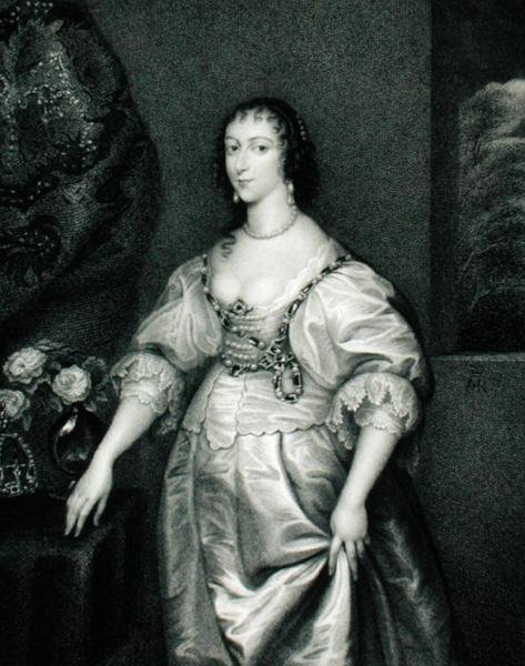 Portrett av Henrietta Maria (1609-69) fra "Lodge