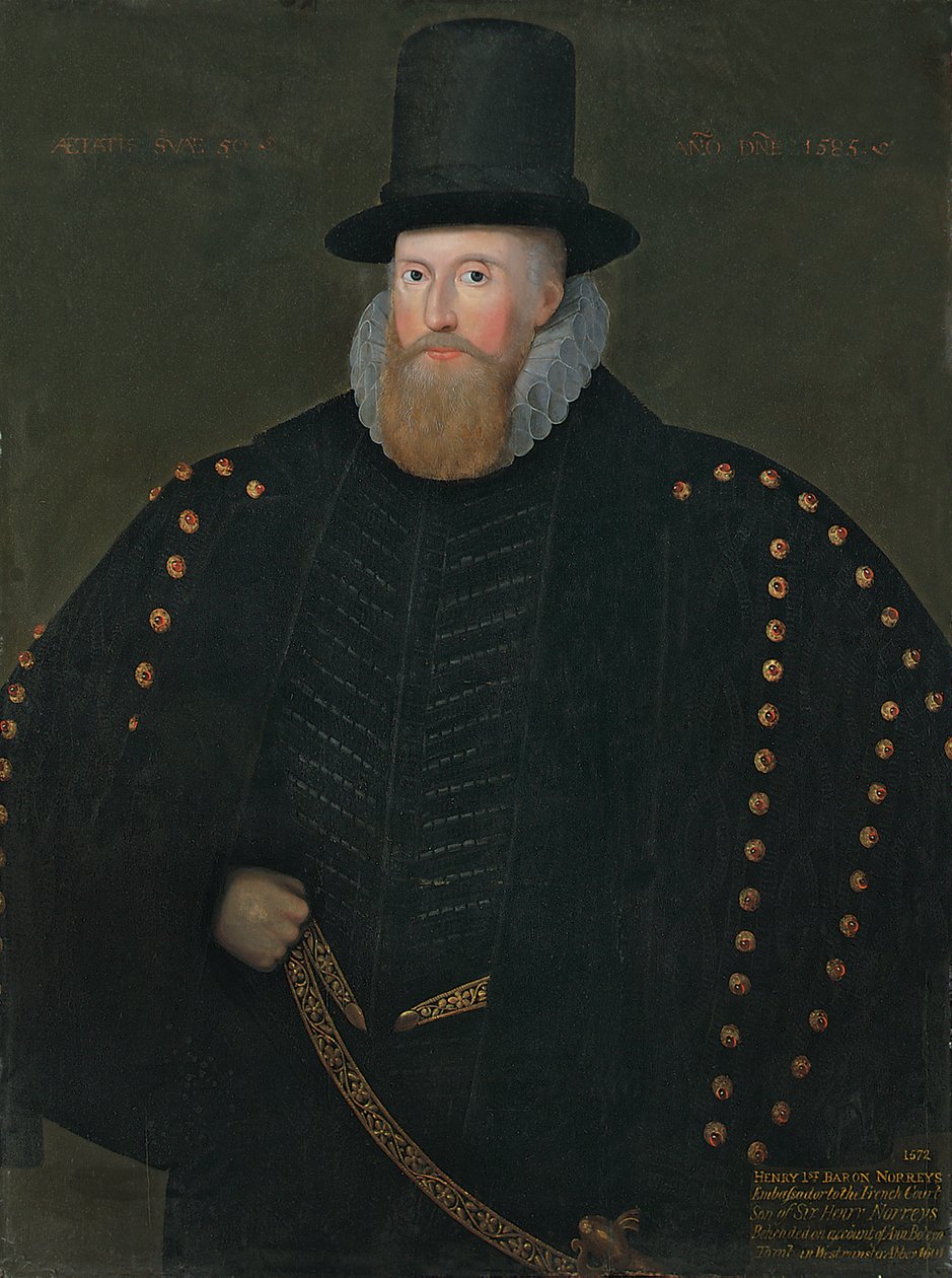 Portrett av Henry, 1. baron Norris, av Rycote, 1585 av English School
