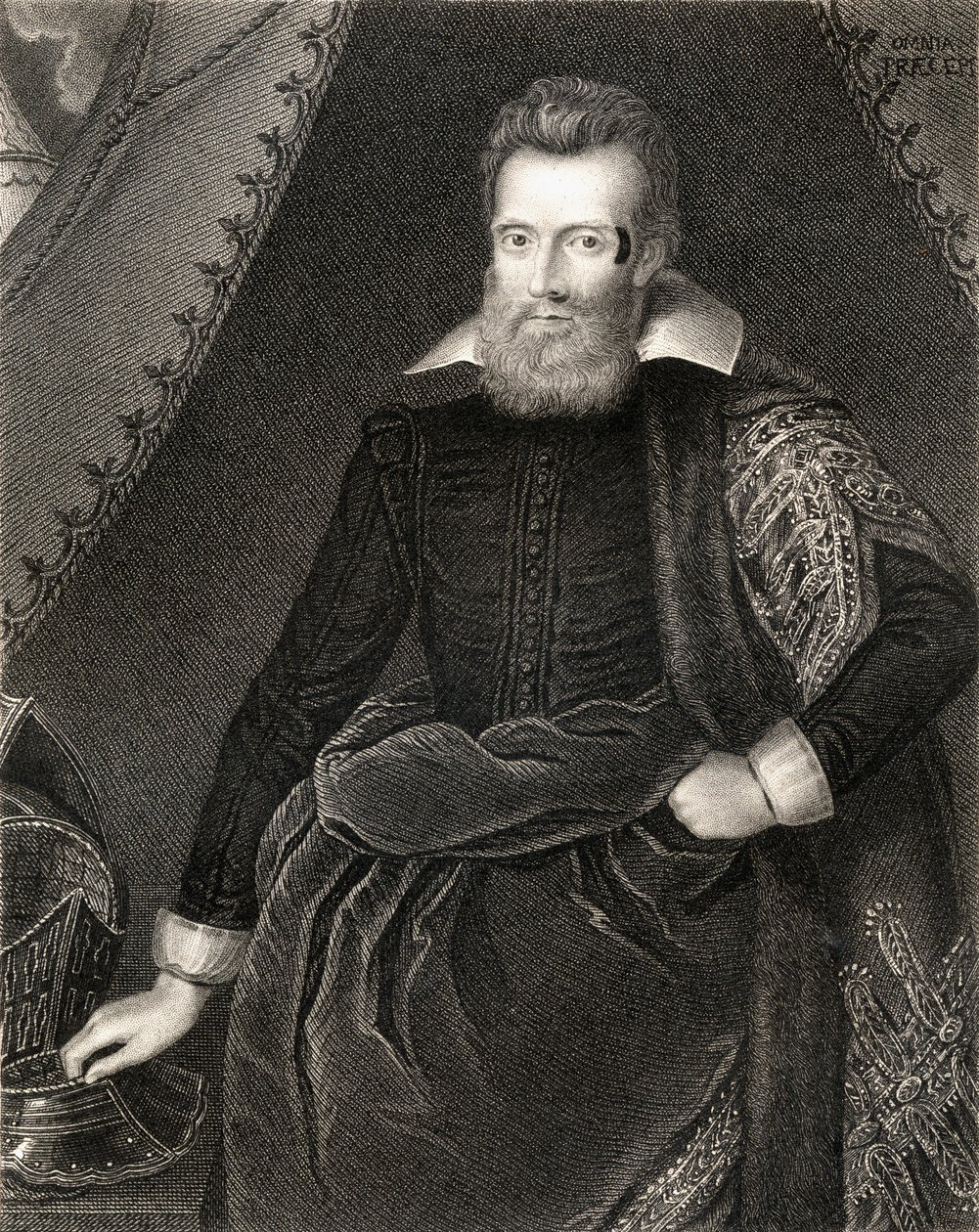Portrett av Henry Danvers, jarl av Danby, fra Lodges British Portraits, 1823 av English School