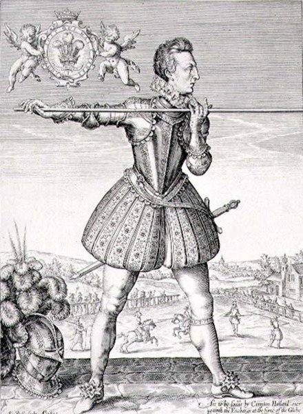 Portrett av Henry, Prince of Wales (1594-1612) gravert av Simon de Passe (1595-1647) 1612 (gravering) av English School