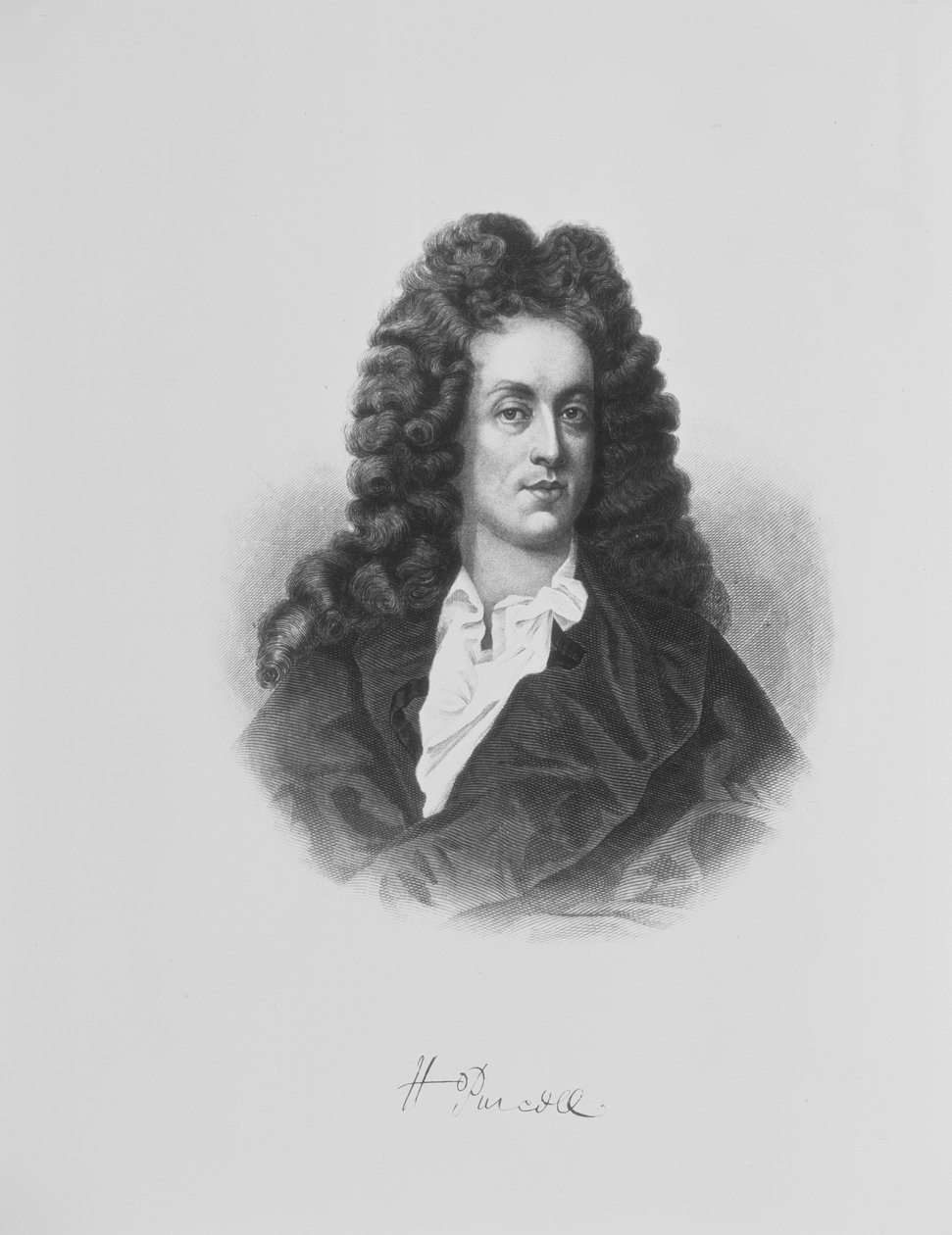 Portrett av Henry Purcell (1659-95) av English School