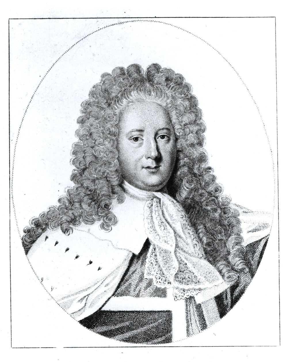 Portrett av Henry St. John (1678-1751) 1. Viscount Bolingbroke av English School