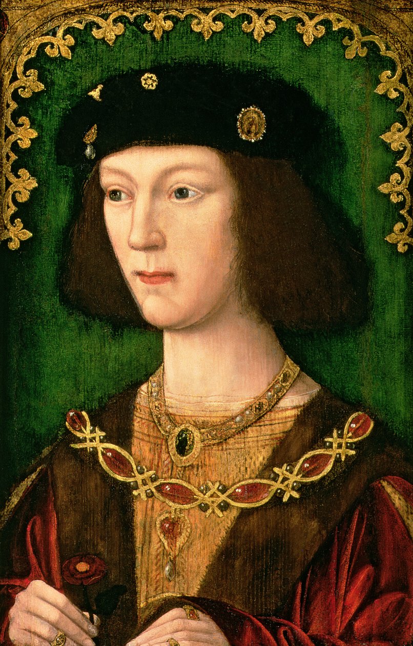 Portrett av Henrik VIII (1491-1547), ca. 1509 av English School