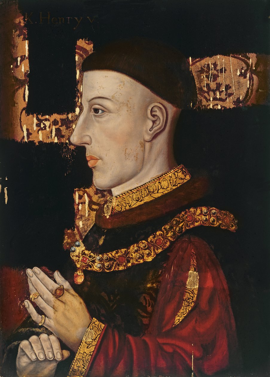 Portrett av Henry V (1387-1422) (under restaurering) (se 99913) av English School