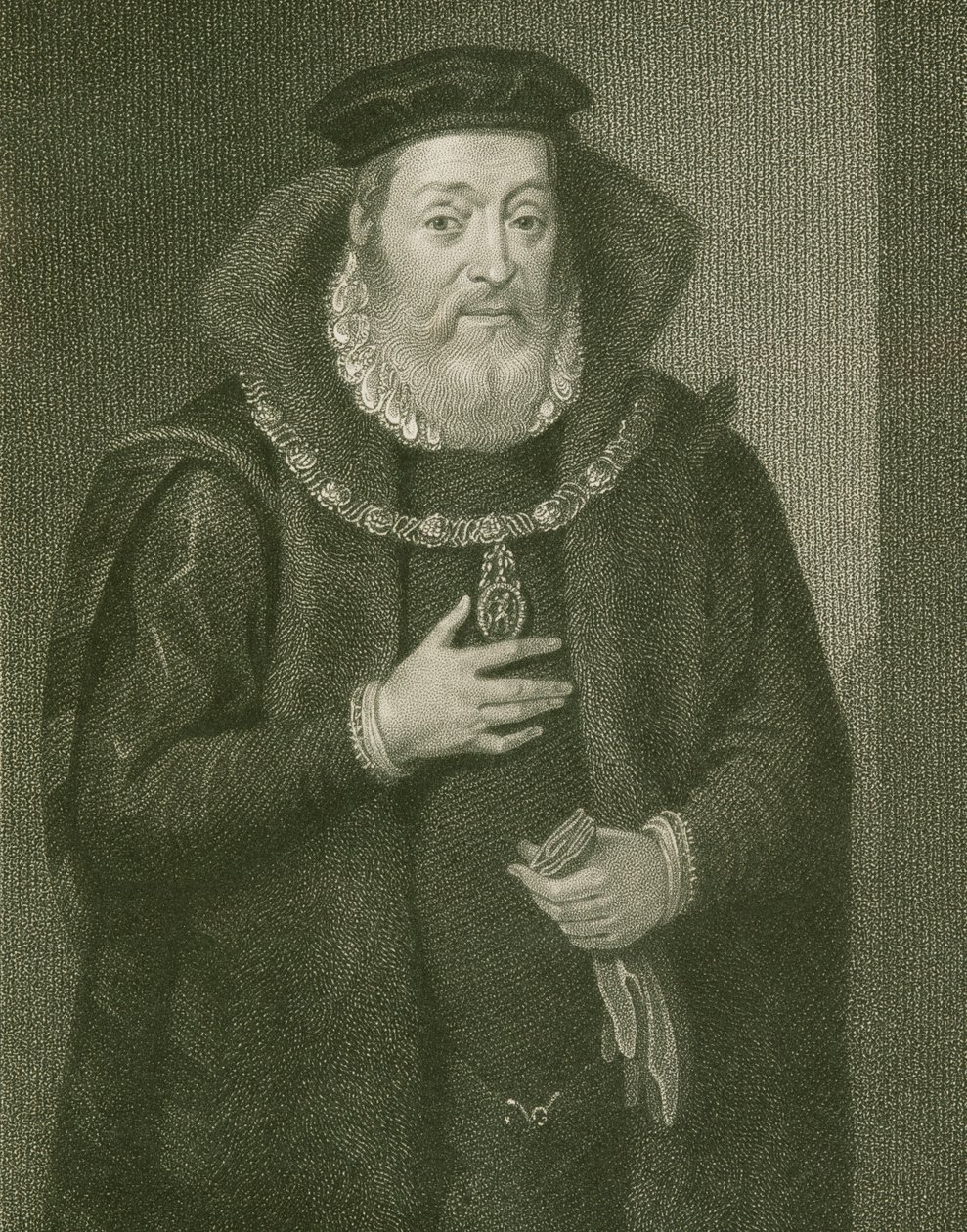 Portrett av James Hamilton (1517-1575) 2. jarl av Arran, fra 