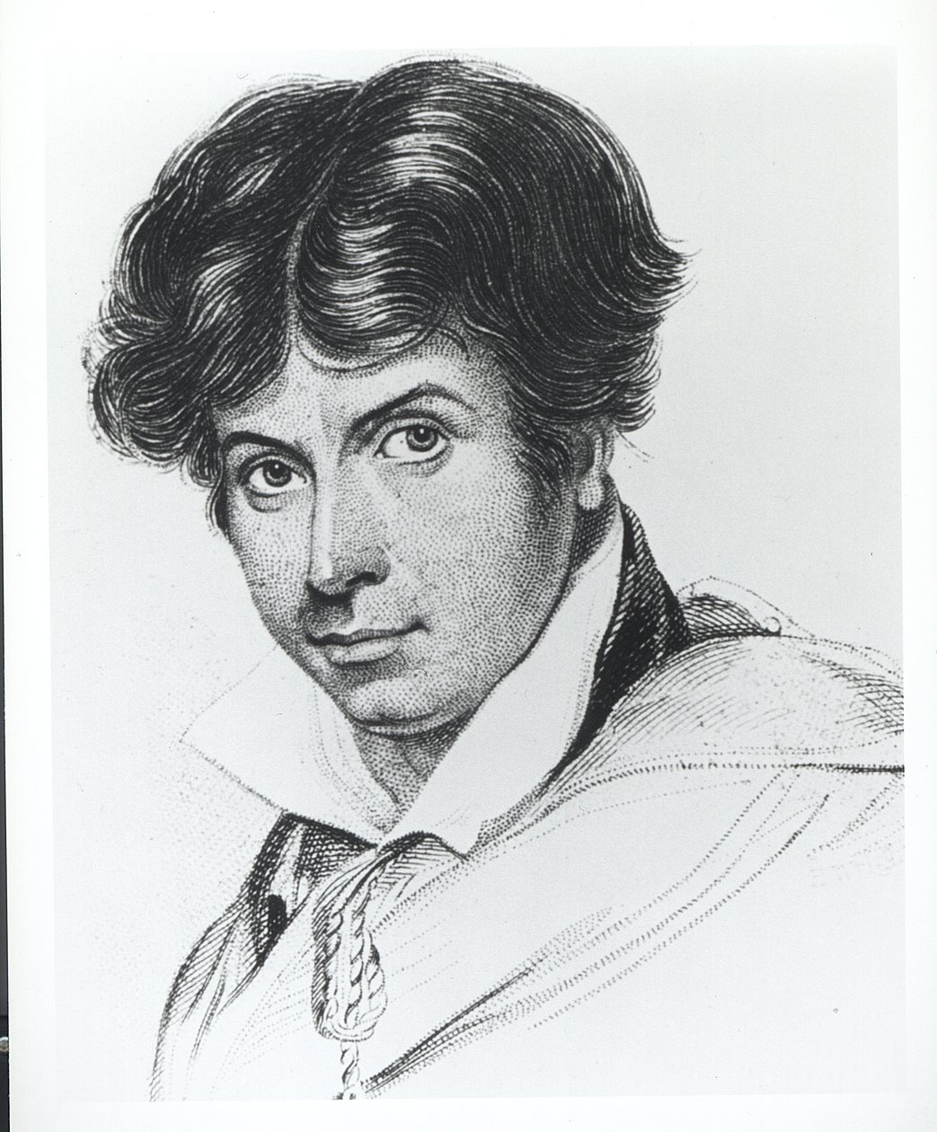 Portrett av James Henry Leigh Hunt (1784-1859) av English School