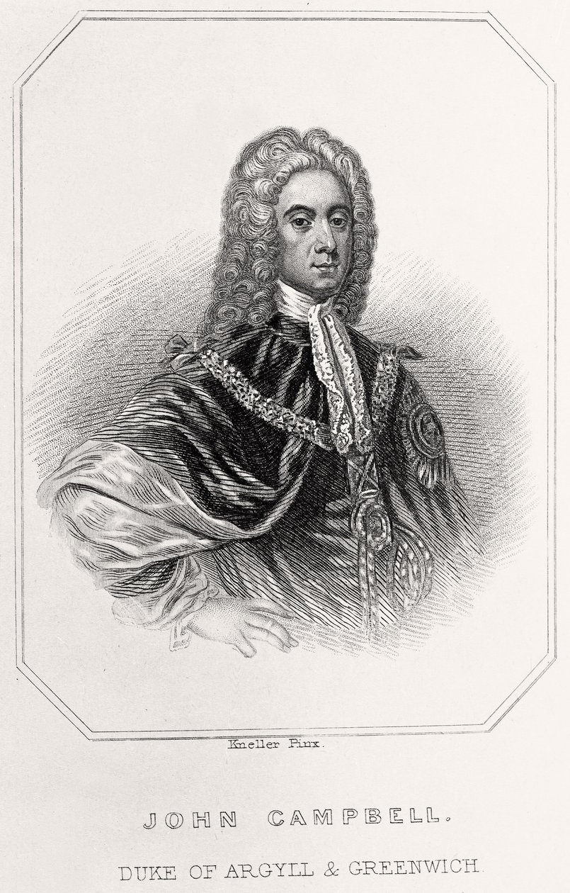 Portrett av John Campbell, hertug av Argyll og Greenwich, 1835 av English School