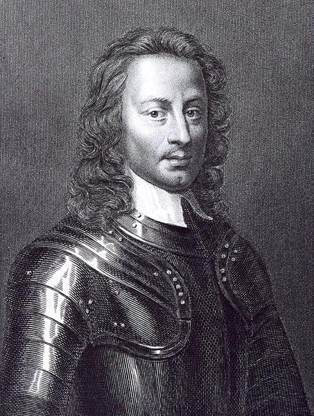 Portrett av John Hampden (1594-1643) (gravering) av English School
