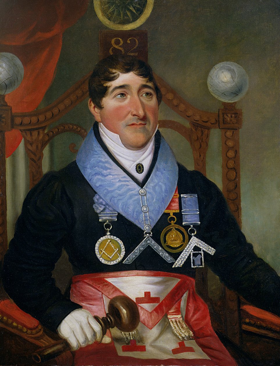 Portrett av John James Howell Coe, 1820-årene av English School