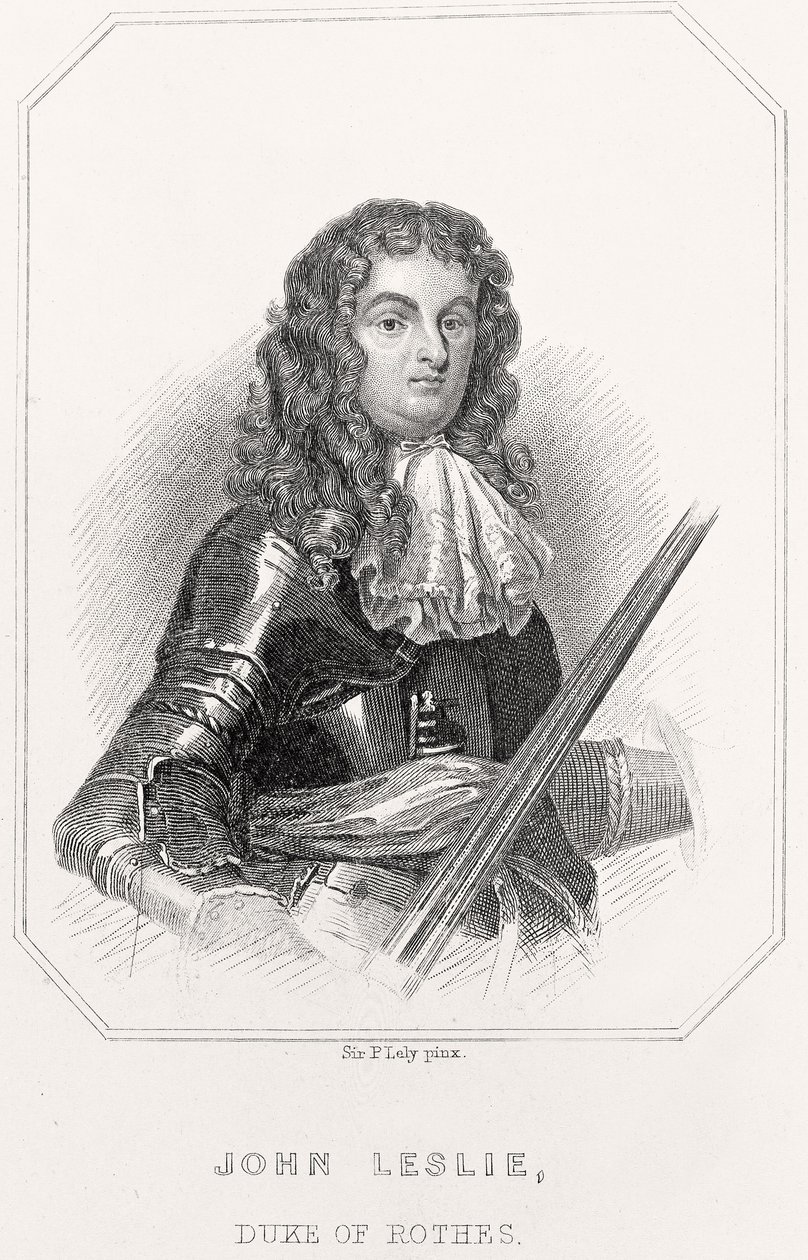 Portrett av John Leslie, hertug av Rothes, 1835 av English School