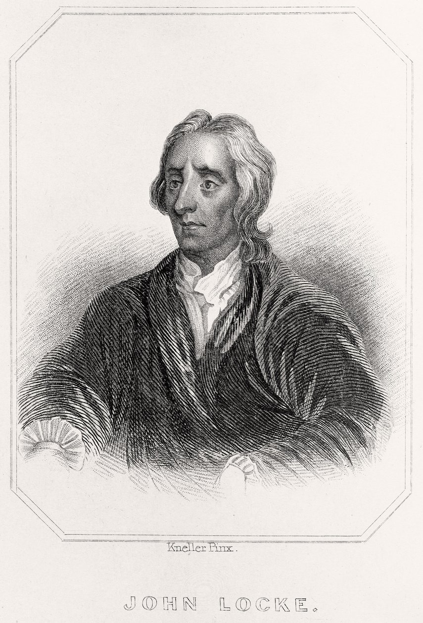 Portrett av John Locke, 1835 av English School