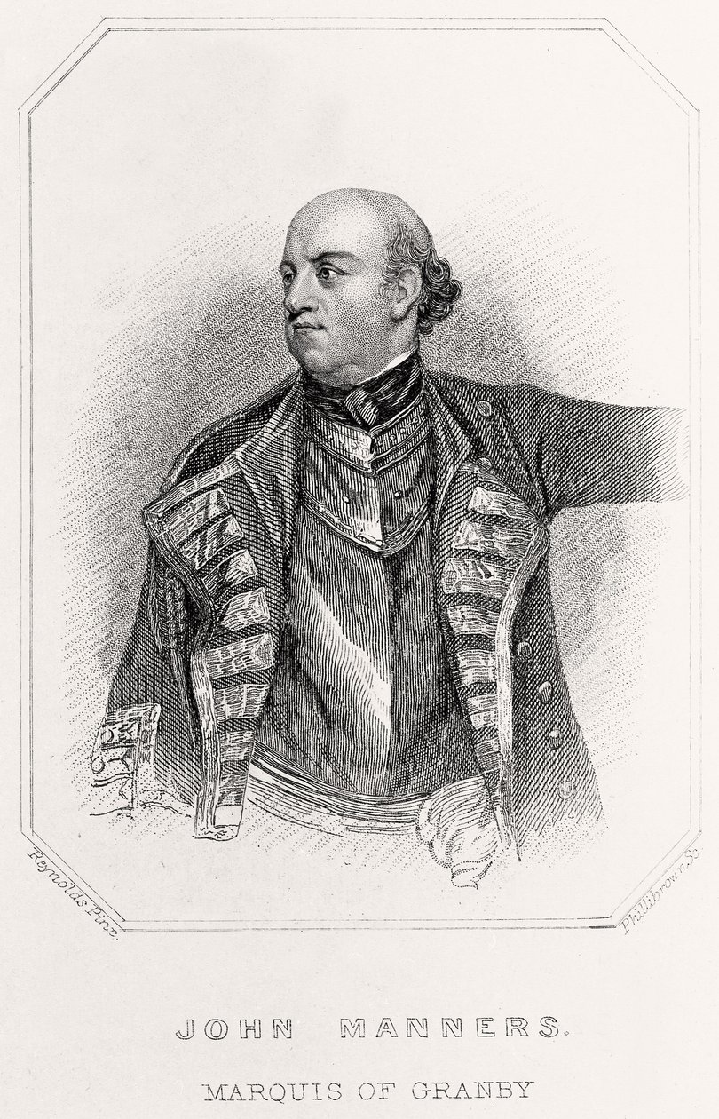 Portrett av John Manners, Marquis of Granby, 1835 av English School