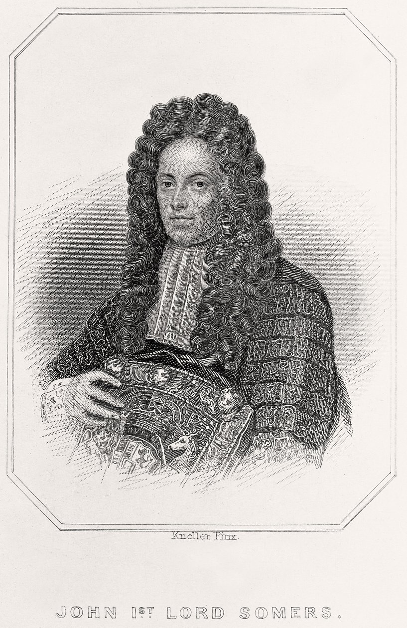 Portrett av John Somers, 1835 av English School