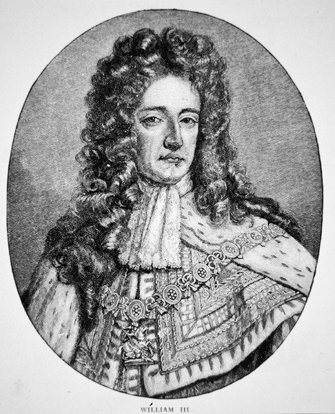 Portrett av kong Vilhelm III (gravering) av English School