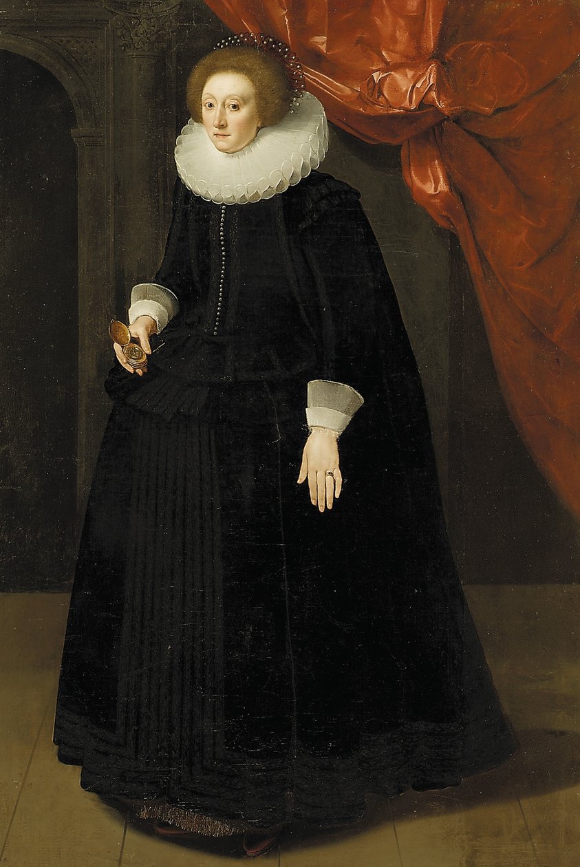 Portrett av Lady Harbord, ca. 1630 av English School