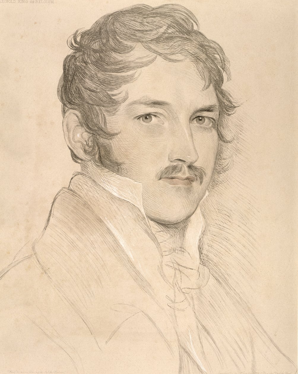 Portrett av Leopold I (1790-1865) av Saxe-Cobourg-Gotha av English School