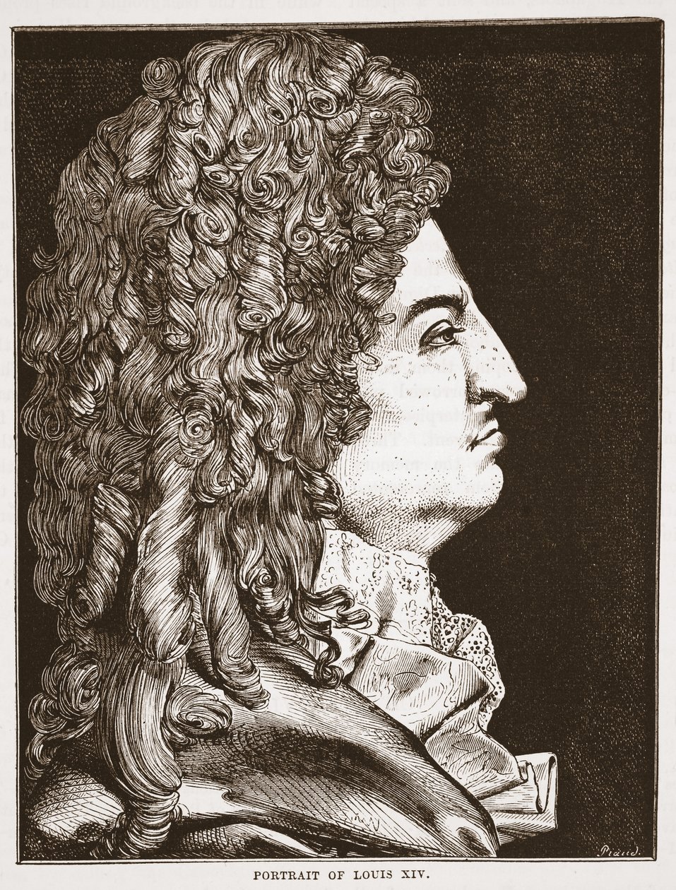 Portrett av Ludvig XIV av English School