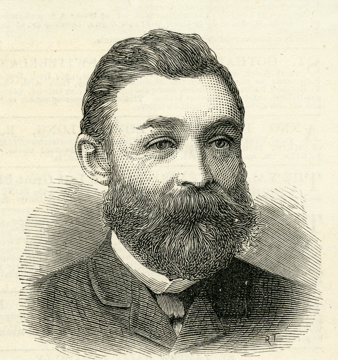 Portrett av Mr.R.Urwin, sekretær for Tyne Improvement Commissioners, 1884 av English School