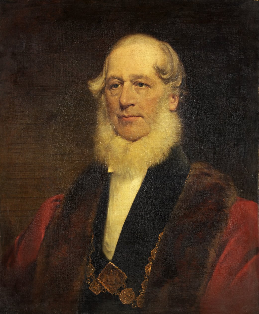 Portrett av Odiarne C. Lane (olje på lerret) av English School
