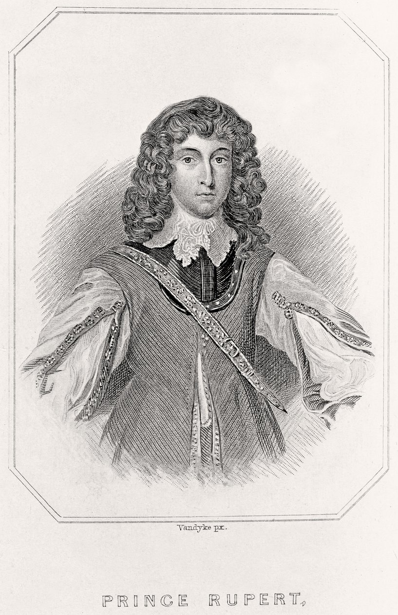 Portrett av prins Rupert, 1835 av English School
