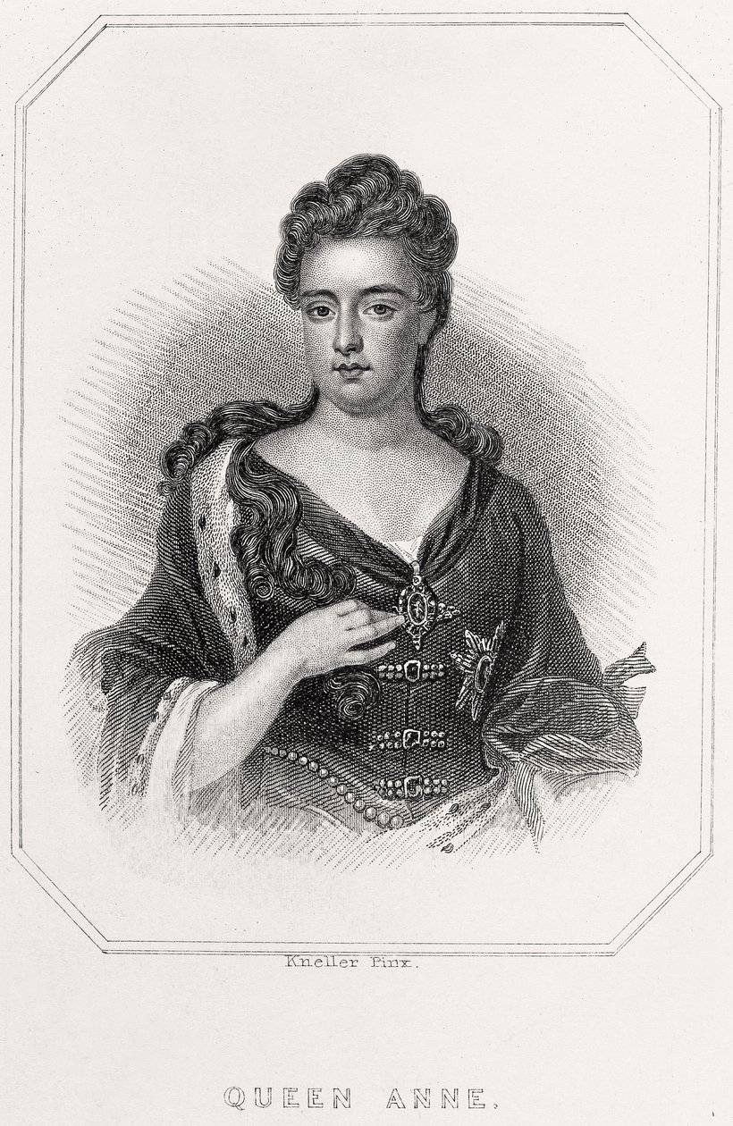 Portrett av dronning Anne, 1835 av English School